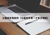 小程序開發(fā)軟件（小程序開發(fā)一個多少錢?。? /></a>
		</div>
		<div   id=