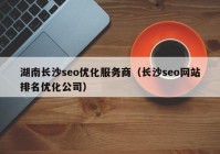 湖南長沙seo優(yōu)化服務商（長沙seo網(wǎng)站排名優(yōu)化公司）